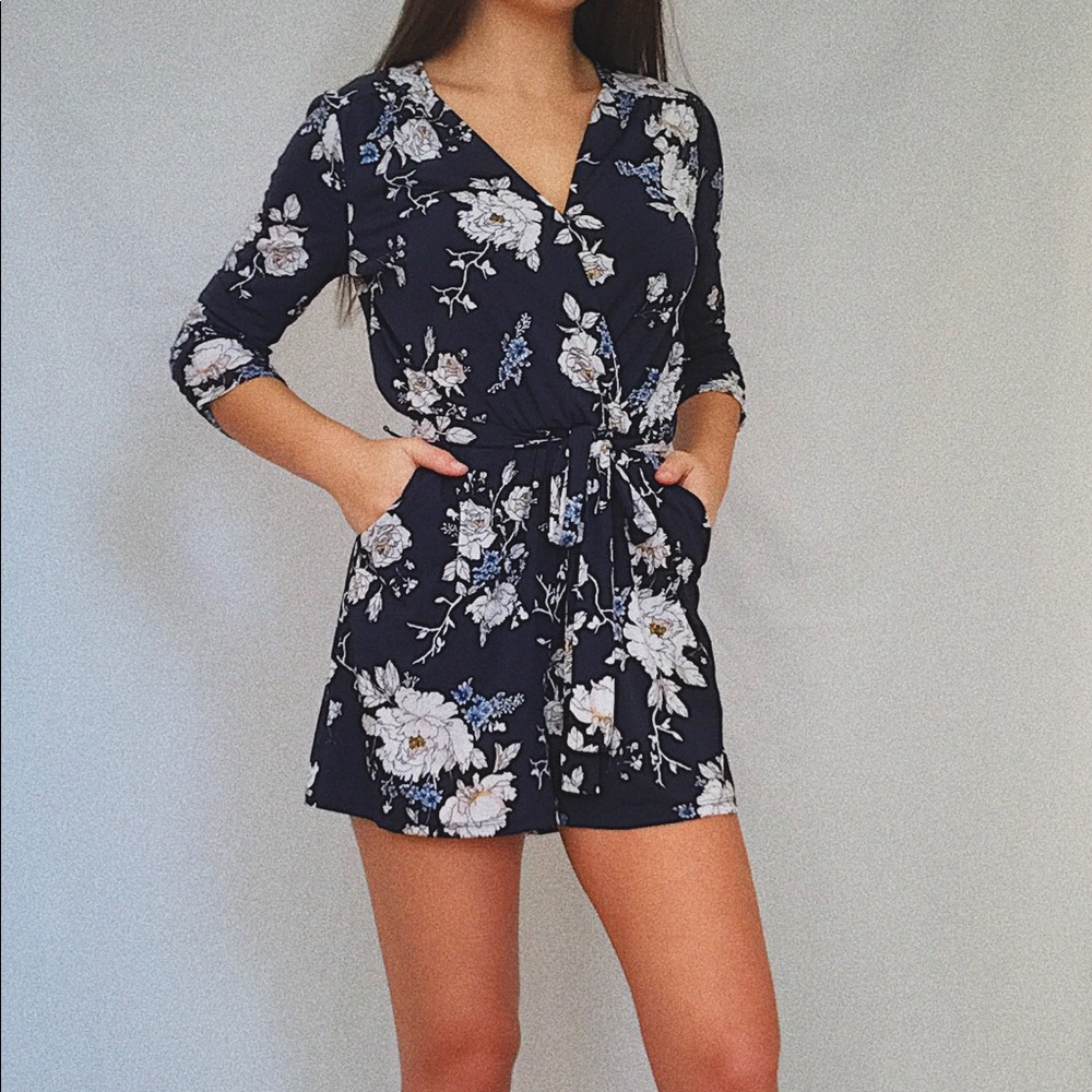 FLORAL ROMPER
